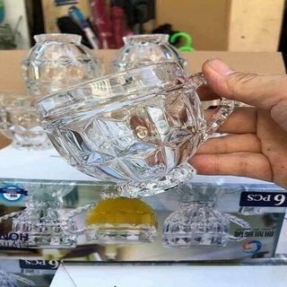 Bộ 6 ly thủy tinh uống trà