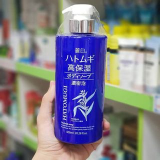 SỮA TẮM DƯỠNG ẨM, LÀM SÁNG DA MOISTURE RICH BODY SOAP 600ML - HATOMUGI