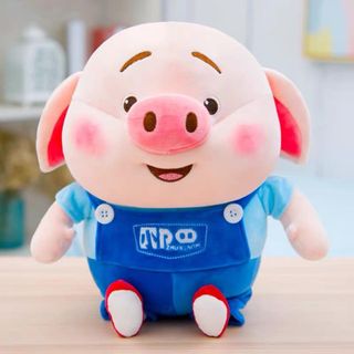 Gấu Bông Heo Tiktok Thú Nhồi Bông Nỉ Nhung Hàn Quốc Cao Cấp Co Giãn 4 Chiều Kích Thước 80cm