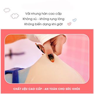 Gấu Bông Heo Tiktok Thú Nhồi Bông Nỉ Nhung Hàn Quốc Cao Cấp Co Giãn 4 Chiều Kích Thước 80cm