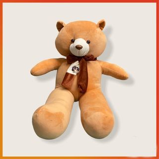 Gấu Bông Teddy Khăn, Thú Nhồi Bông Cao Cấp Quà Tặng Đáng Yêu Chất Liệu Vải Nhung Hàn Quốc Size 1m-1m3