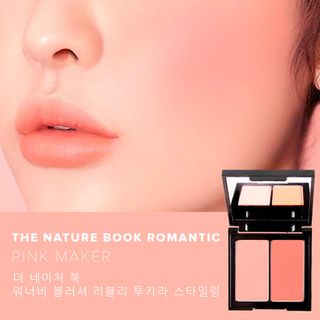 Phấn Má Hai Màu The Nature Book Wanna Be Blusher Two Color Styling giá sỉ