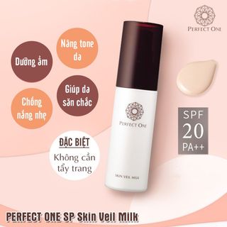 SỮA DƯỠNG TRANG ĐIỂM NÂNG TÔNG SP SKIN VEIL MILK 22G - PERFECT ONE