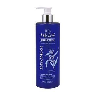 NƯỚC HOA HỒNG MOISTURIZING CONDITIONING THE MEDICATED LOTION XANH 500ML - HATOMUGI