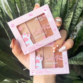 phấn bắt sáng 3 ô cat paws chân mèo