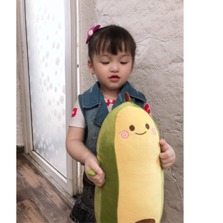 Trái Bơ Nhồi Bông Gấu Bông Quả Bơ Cute Cho Bé Chất Mềm Mịn Kích Thước 35 - 95cm
