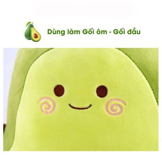 Trái Bơ Nhồi Bông Gấu Bông Quả Bơ Cute Cho Bé Chất Mềm Mịn Kích Thước 35 - 95cm