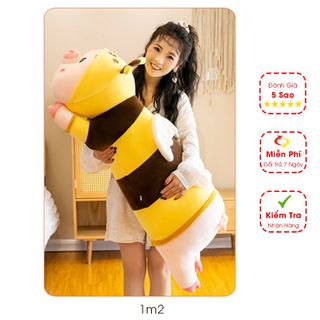 Gấu Bông Lợn Biến Hình Cosplay Gấu Bông Lợn Ong Dễ Thương Kích Thước 90cm - 1m1