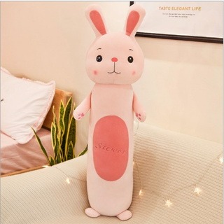 Gối Ôm Hình Thú Gối Tựa Lưng Ếch Thỏ Khỉ Cho Bé Siêu Mịn Co Dãn 4 Chiều Cực Êm Siêu Đáng Yêu 50cm - 95 cm