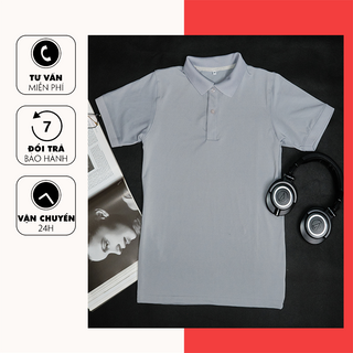 Áo Thun Polo Co giãn 4 Chiều - Xám