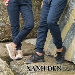 Quần jogger xanh đen - kaki co giãn