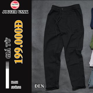 Quần kaki nam - ống côn, thời trang cao cấp [Đen]