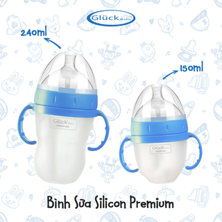 BÌNH SỮA SILICON PREMIUM - GLUCK BABY