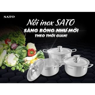 Bộ nồi inox Sato
