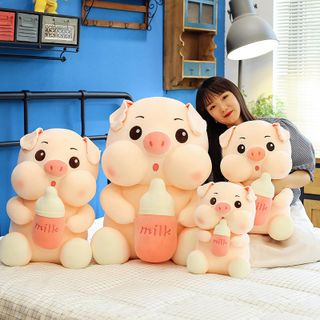 Gấu bông heo ôm bình sữa lợn bú bình sữa thú nhồi bông siêu hot hit hàng cao cấp giá tại xưởng 60cm/80cm