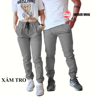 Quần jogger xám tro - kaki co giãn