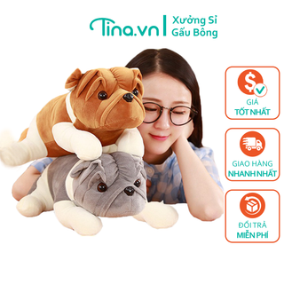 Gấu Bông Chó Ngao Mặt Nhăn Siêu Ngầu [HÀNG ĐẸP GIÁ SỈ] - Chất Đẹp, Đường May Tỉ Mỉ giá sỉ