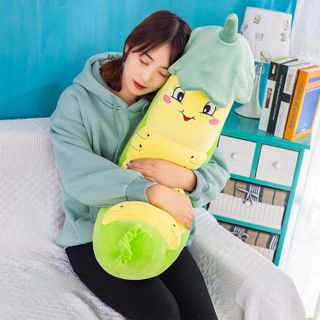 Gấu Bông Sâu Đậu - Thú Nhồi Bông Sâu Đậu Cao Cấp 100% là bông gòn 3D - Siêu Mềm Mịn 70cm - 1m2