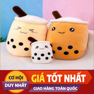 Gấu Bông Trà Sữa, Gối Ôm Thú Bông Cho Bé Baby Hàng Cao Cấp Mềm Mịn Size 35cm
