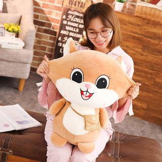 Gấu bông sóc đeo túi dễ thương, thú nhồi bông to khổng lồ hình con sóc cute 50cm/70cm/95cm - Quà tặng bạn gái ý nghĩa