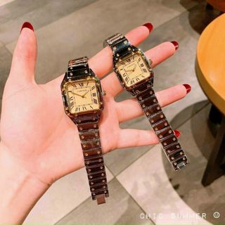 ĐỒNG HỒ CARTlER CẶP VUÔNG XINH XINH