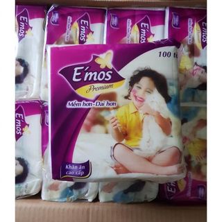 GÓI KHĂN GIẤY VUÔNG EMOS 100 TỜ