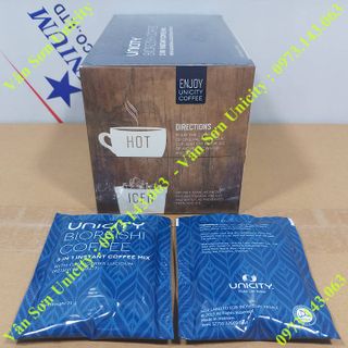 Cà phê Linh Chi Bioreishi Unicity 24 hộp 420g (20 gói vuông 21g)