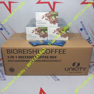 Cà phê Linh Chi Bioreishi Unicity 24 hộp 420g (20 gói vuông 21g)
