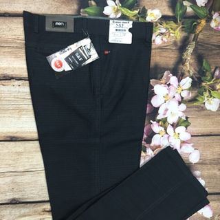 bigsize Quần kaki nam trung niên co giãn ống suông dưới 100kg