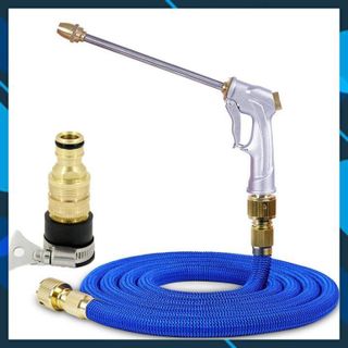 Bộ dây và vòi xịt tăng áp lực nước rửa xe tưới cây loại 7.5m (dãn nở 22m) 206733