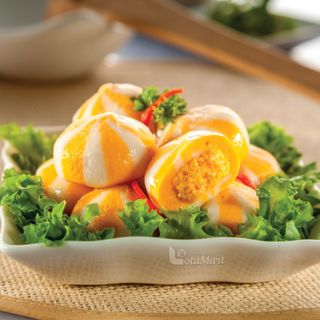 Bánh Bao Hải Sản Vị Nhím Biển Nhân Trứng Cá Viên Thả Lẩu Malaysia CB