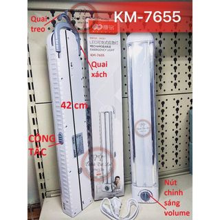 Đèn Sạc Tích Điện Có Quai Xách Và Móc Treo KM-7655