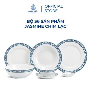 Bộ chén dĩa sứ Minh Long 36 sản phẩm - Jasmine - Chim Lạc giá sỉ