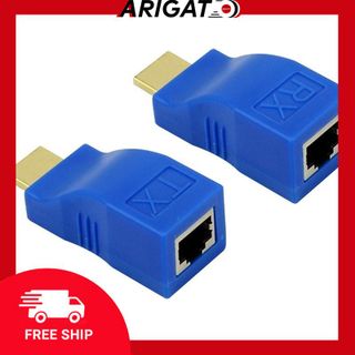 Bộ Kéo Dài Hdmi Extender 30M Qua Cáp Mạng Cat5E,6 Chuẩn Rj45 Arigato Bảo Hành 1 Năm