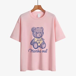 Áo Thun Nữ Unisex Họa Tiết Gấu Cực Xinh