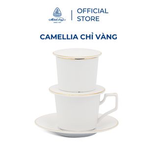Bộ phin cà phê Minh Long - Camellia - Chỉ Vàng giá sỉ