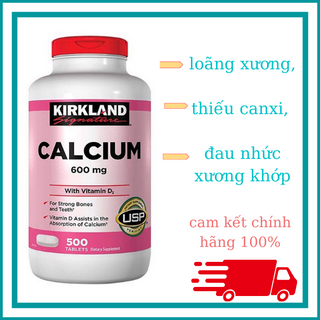 Viên uống Kirkland Calcium Citrate Magnesium and Zinc 500 viên của Mỹ