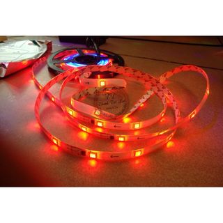 Cuộn led dây 5m CHẠY 7 MÀU (led đuổi) không qua điều khiển - 12V siêu sáng (hàng mới)