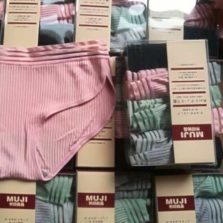 Quần lót Muji kẻ, freesize