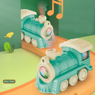 Đồ chơi Mô hình mô phỏng đầu tàu hỏa vừa phun khí chơi bóng vừa di chuyển giá sỉ