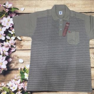 Áo thun nam trung niên in chìm đổi cotton 100 cực mát