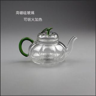 (HÀNG ĐẸP) ấm lọc trà thuỷ tinh quả bí xanh 750ml giá sỉ