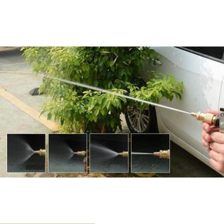 Vòi đồng xịt rửa xe tăng áp lực, Vòi xịt tăng áp phun nước cực mạnh 206236 tặng đai