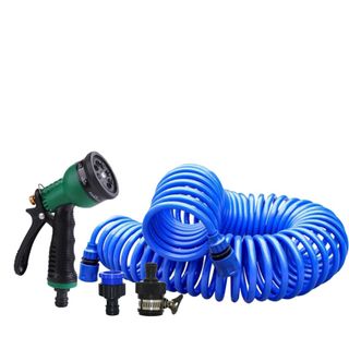 Bộ vòi xịt nước 206791 tưới cây đa năng 7 chế độ kèm dây tưới lò xo (dây màu ngẫu nhiên)