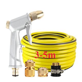 Bộ dây vòi xịt nước rửa xe, tưới cây . tăng áp 3 lần, loại 3m, 5m 206701Xđầu đồng, cút đồng, d.vàng giá sỉ