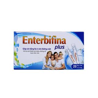 Hỗ trợ cải thiện các chứng rối loạn tiêu hóa Enterbifina Công Ty Cổ Phần Dược Phẩm Santex (Hộp/20V)