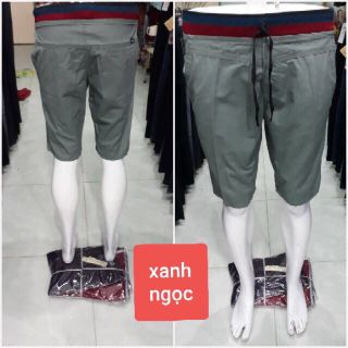 quần short kaki lưng thun vải thái bao xem hàng