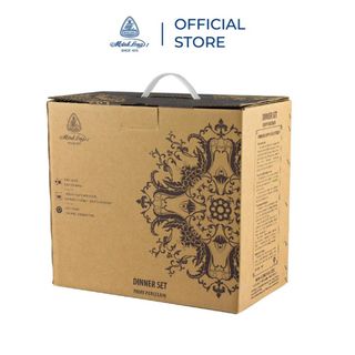 Bộ chén dĩa sứ Minh Long 14 sản phẩm - jasmine IFP - Trắng ngà
