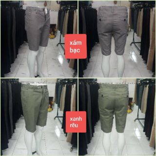 quần short kaki nam vải thái