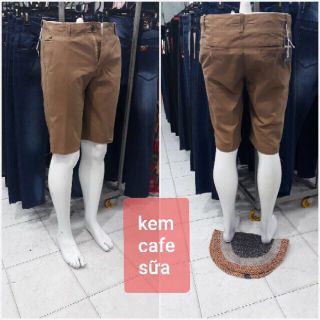 quần short kaki nam vải thái